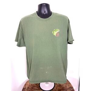 Old Guys Rule Bass Fishing T-Shirt Green XL Still Kickin